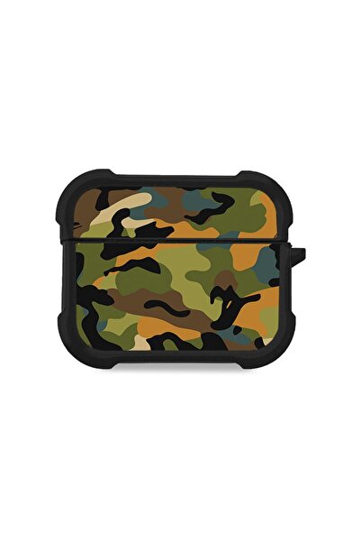 Sonique Θήκη Σιλικόνης Camouflage Army Series για AirPods Pro 3 Πράσινο 01