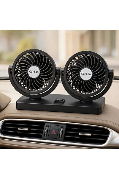 Auto Family FZE Portable Head Car Fan – 360° Adjustable Dashboard & Windshiel...