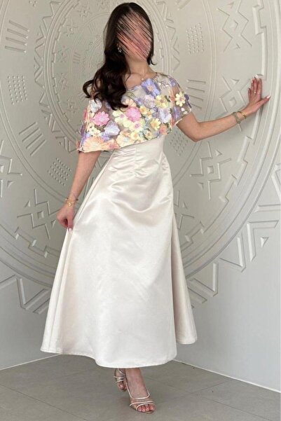 SKY dresses Beige Shawl Dress Supplier