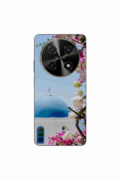 OEM Θήκη συμβατή με Huawei Nova 12i Σιλικόνης TPU με σχέδιο Ελλάδα Σαντορίνη