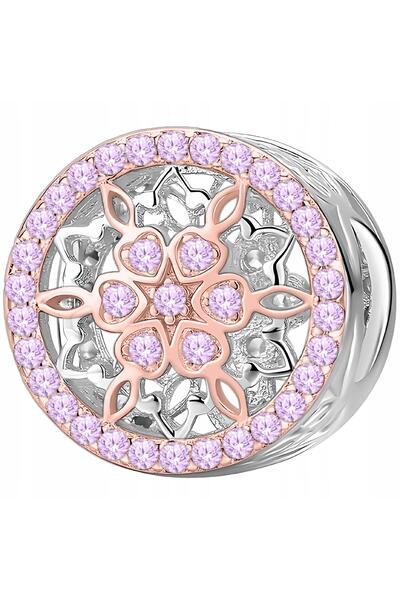 Larezo pandantiv, element decorativ, Model Flori Ajurate Flori Mari Zirconii ...
