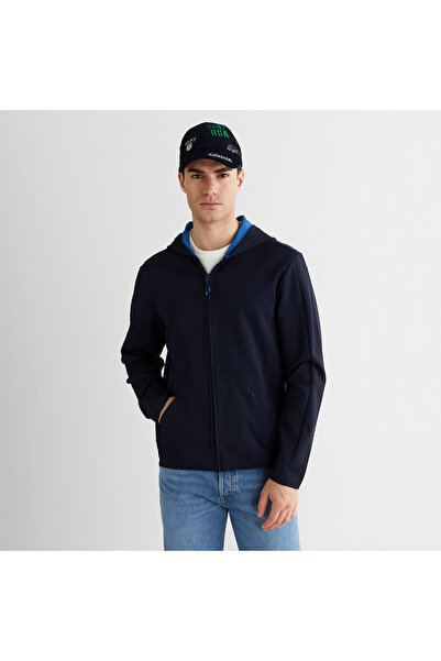 Gant Erkek Lacivert Regular Fit Fermuarlı Ceket
