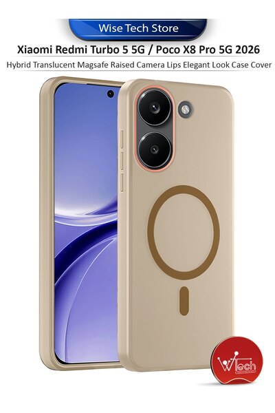 Wtech Xiaomi Redmi Turbo 5 5G / Poco X8 Pro 5G 2026 Hybrid Translucent Magsaf...
