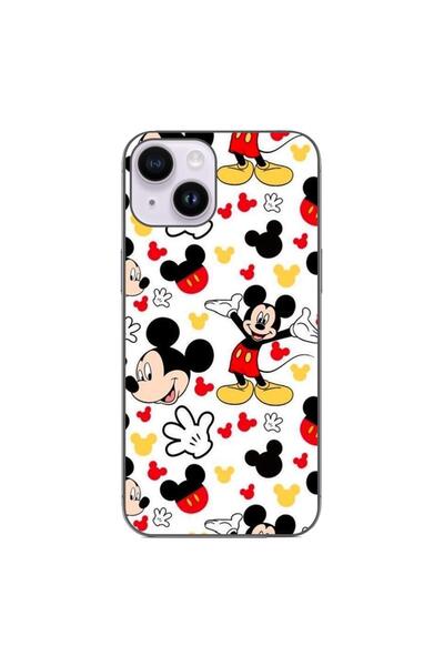 OEM Husa compatibila cu Apple iPhone 15 Silicon Gel Tpu Model Mickey Cool Pat...