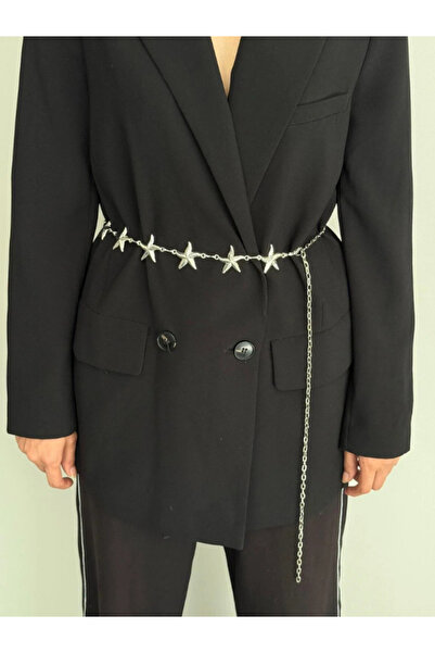 LİA KEMER Star of the Sea Silver Chain Accessory for Jacket, Dress, Pants, Ev...