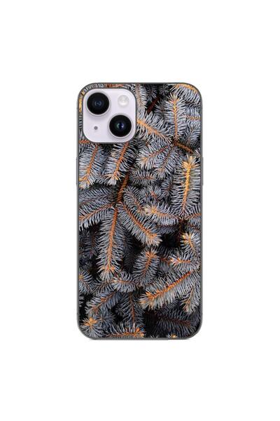 OEM Case compatible with Apple iPhone 15 Silicone Gel Tpu Fir Branches Pattern