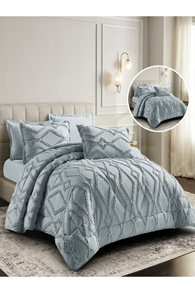 ALMIAAD Double Bed Sheet Summer Cool - Microfiber - 6 Pieces - Summer Quilt 6...