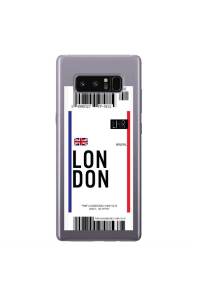Other Samsung Note 8 London Arrival Transparent Silicone TPU Θήκη