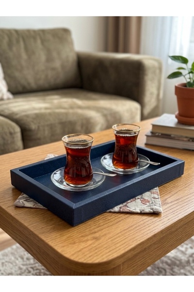 derisunum design Leather Presentation Tray - Jewelry, Watch, and Key Organizer (29X19 cm)