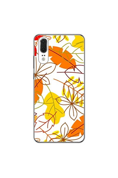 OEM Husa compatibila cu Huawei P20 Silicon Gel Tpu Model Autumn Vivid Leaves