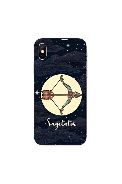 OEM Husa compatibila cu Apple iPhone XS Silicon Gel Tpu Model Horoscop Sagetator