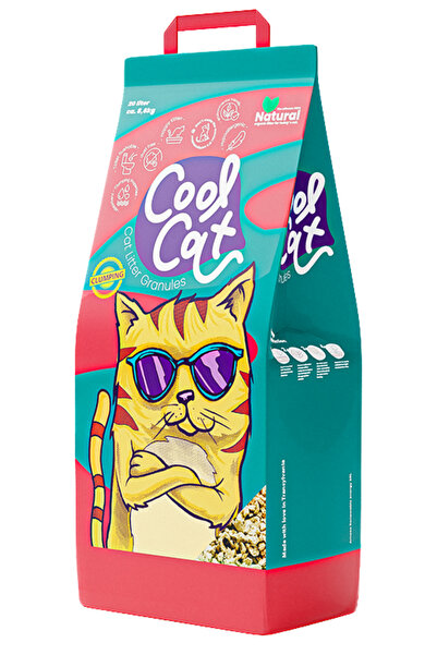 Cool Cat CoolCat hygienic cat litter, made of natural fiber, forms lumps, Toi...