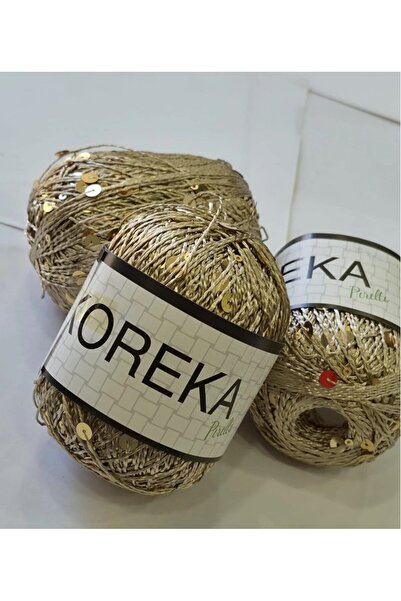 Milano Koreka Sparkling Sequined Light Gold - Pr190- 50 Gr 180 Meters