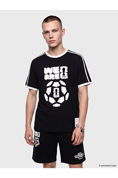 LC Waikiki Tricou bărbătesc imprimat cu Cupa Mondială FIFA 2026