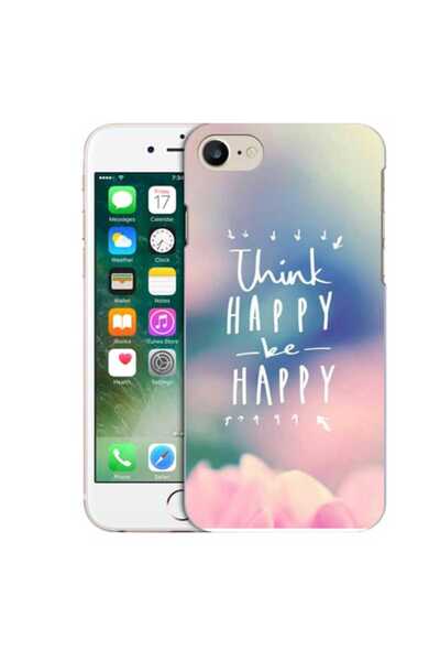 OEM Husa compatibila cu Apple iPhone 7 Silicon Gel Tpu Model Think Positive