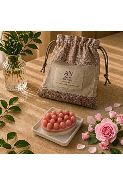 aurora naturalis Massage Soap with Rose & Vanilla Scent | Handmade Natural Sm...
