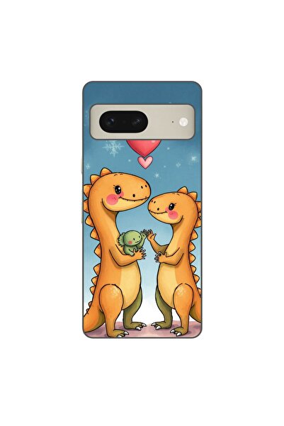 OEM Θήκη συμβατή με Google Pixel 7 Σιλικόνης Gel TPU με σχέδιο Χαριτωμένη Οικ...