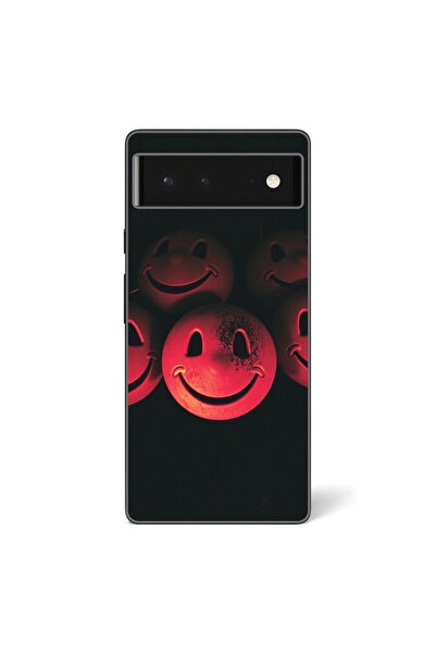 OEM Case compatible with Google Pixel 6 Silicone Gel Tpu Pattern Grungy Smile...