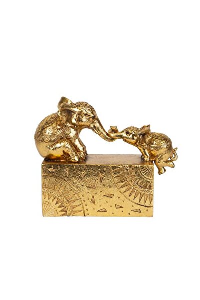 EUROLAMP GOLDEN ELEPHANTS 22.5 x 6.5 x 17.5 cm
