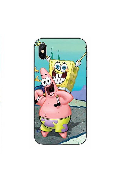 OEM Husa compatibila cu Apple iPhone XS Max Silicon Gel Tpu Model Spongebob