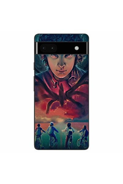 OEM Husa compatibila cu Google Pixel 6A Silicon Gel Tpu Model Stranger Things...
