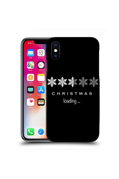 OEM Husa compatibila cu Apple iPhone X Silicon Gel Tpu Model Christmas Loading