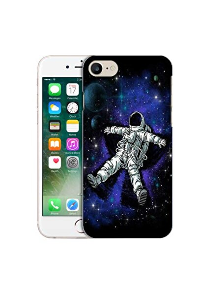 OEM Husa compatibila cu Apple iPhone 7 Silicon Gel Tpu Model Space Astronaut