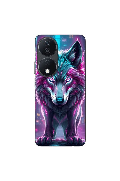 OEM Husa compatibila cu Honor X7b Silicon Gel Tpu Model Cyberpunk Wolf