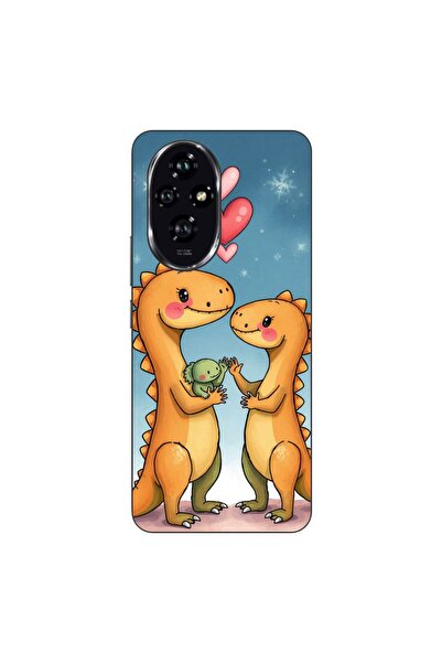 OEM Husa compatibila cu Honor 200 Silicon Gel Tpu Model Dino Cute Family