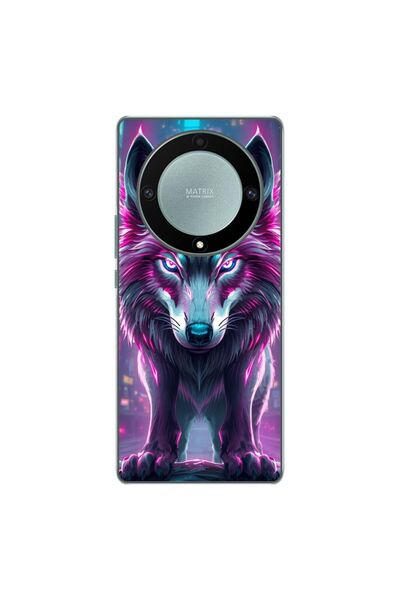 OEM Husa compatibila cu Honor Magic 5 Lite Silicon Gel Tpu Model Cyberpunk Wolf