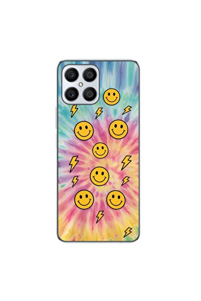 OEM Husa compatibila cu Honor X8 4G Silicon Gel Tpu Model Retro Smiley Faces