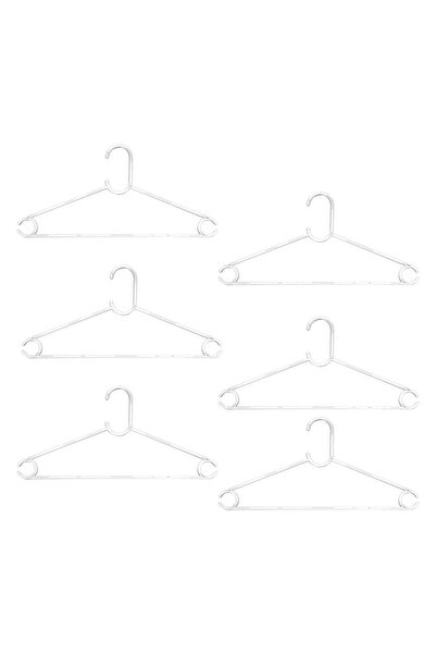 OEM Transparent Plastic Hangers 42x20cm - 6pcs