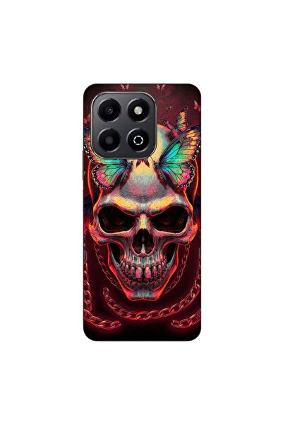 OEM Θήκη συμβατή με Honor X6b, από σιλικόνη gel TPU, με ολογραφικό κρανίο και...