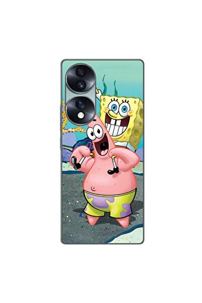 OEM Husa compatibila cu Honor 70 Silicon Gel Tpu Model Spongebob
