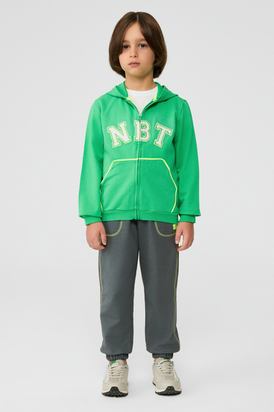 NBT BSC Boy Green Tracksuit Top