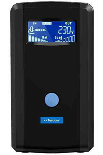 TESCOM Λέο Πλας LCD 850A UPS Ενσύρματο 850VA 510W με 2 πρίζες ρεύματος Schuko