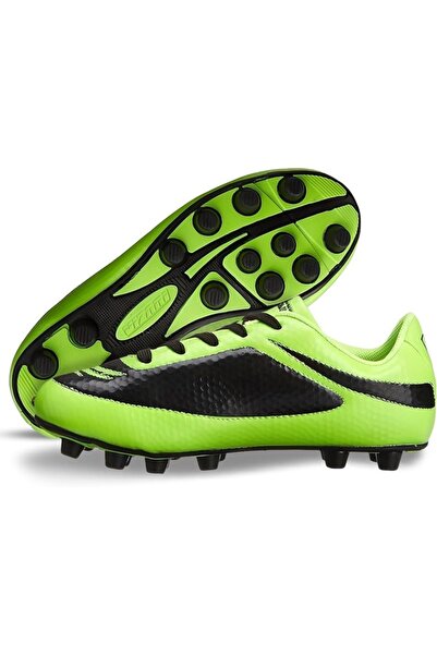 Vizari Children's Football Boots FG, Green/Black, TPU Sole, Size 36
