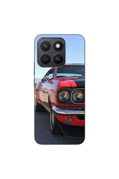 OEM Husa compatibila cu Honor X8c Silicon Gel Tpu Model Red Muscle Car