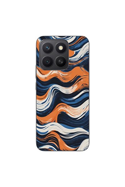 OEM Husa compatibila cu Honor X8c Silicon Gel Tpu Model Abstract Crazy Orange...