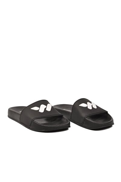 WALKWAY Black-White Lightweight Unisex Slippers 8000-02 g