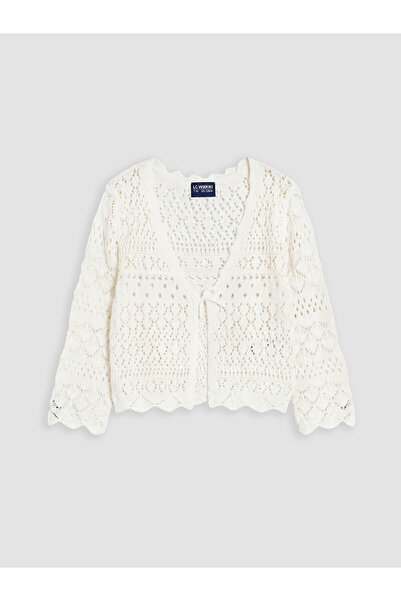 LC Waikiki Nevavm Farklı Renkler with Contrast Openwork Design Girls' Knitwea...
