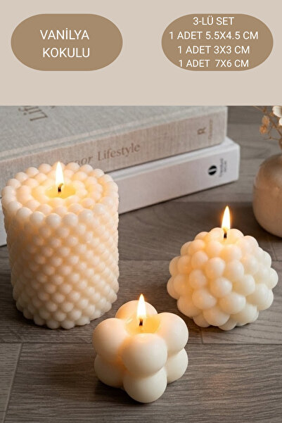 AKLIMDASIN Mum Kokulu Pinterest Tasarım Krem Renk Dekoratif Mum Handmade Koku...