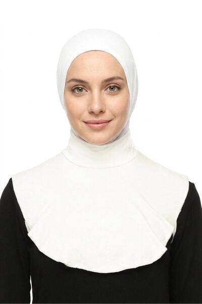 İSTDONATELLA Hijab Neck Collar Plain - Turtleneck High Neck Combed Cotton Fabric