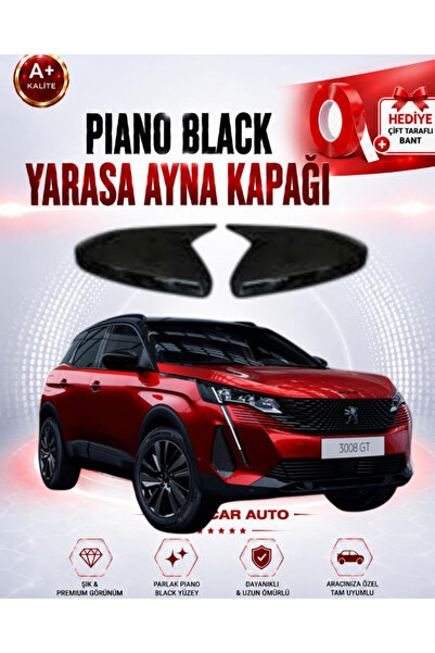 MODxAUTO PEUGEOT 3008 2017-2023 BATMAN YARASA AYNA KAPAĞI P.BLACK