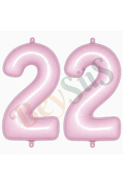 BeySüS 22 Foil Balloons in Pink Color (76 cm)