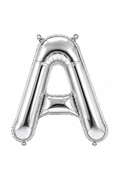 BeySüS Letter a Foil Balloon Silver Color (76 cm)