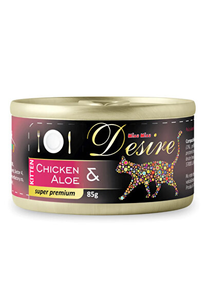Desire Conserva, Hrana Umeda Pisica Junior, Pui File si Aloe in Gelatina, 85g