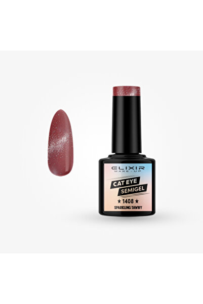 Elixir CAT EYE SEMI GEL (ΗΜΙΜΟΝΙΜΟ BΕΡΝΙΚΙ) - 1408 SPARKLING TAWNY 8ML