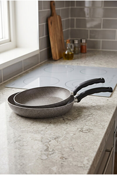 Mehtap Quartz Granite Pan Set 20+24cm