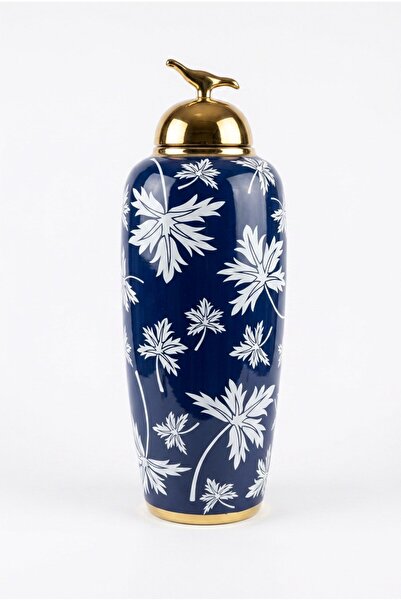 Sembol CUPĂ CU CAPAC BLUE FALL 17X17X47 CM – Cub și borcan decorativ din stic...